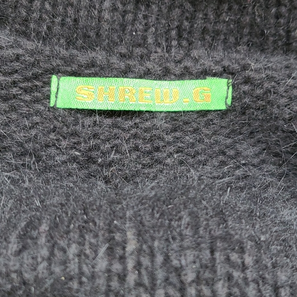 Mohair & Fur Sleeveless Sweater Rhinestones * Quality Piece! - Picture 5 of 6